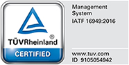 TUV certificate IATF 16949